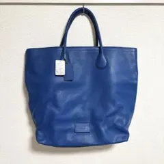 未使用品　COACH レザージップトートバッグ ブルーのサムネイル