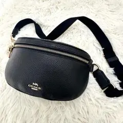 【美品】現行 COACH コーチ ベルトバッグ ウエストバッグ ボディバッグ