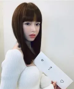 51 深茶色 ウィッグ ロング ミディアム フルウィッグ セミロング 仮装