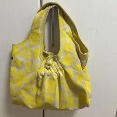 MARC JACOBS キャンバス トートバッグ イエロー 花柄のサムネイル
