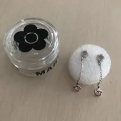 マリークワント ラインストーンピアス ケース付き