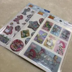 あ*ん様 セリア ディズニー トイストーリー ウォーターシール ふわふわシール