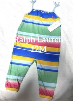 新品未使用　希少　Ralph Lauren 12M ストライプロンパース