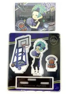 ツイステ フロイド クラブウェア ミニアクリルスタンド 缶バッジ