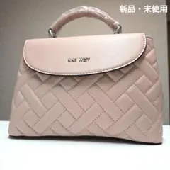 新品・未使用　NINE WEST キルティングハンドバッグ ピンクのサムネイル