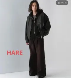 最終値下げ】HARE ハレ ジップラインデニム(Sサイズ) - メルカリ