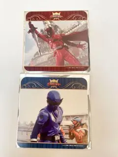 クワガタオージャー トンボオージャー　コースター キングオージャー　2枚セット