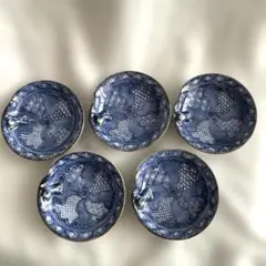 値下げ限界江戸後期蛇の目高台上手古伊万里 冨貴長春在銘 輪花なます皿