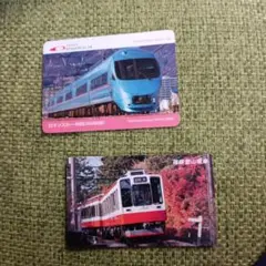 箱根登山鉄道　乗車記念カード 1000形ベルニナ号　小田急ロマンスカー