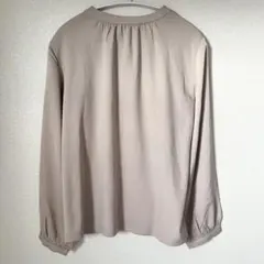 m.f.editorial エムエフエディトリアル　ブラウス　長袖　ベージュ　L