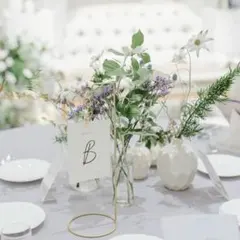 テーブルスタンド クリップ　ゴールド 17個　テーブルナンバーA〜L