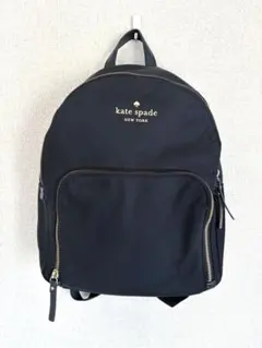 kate spade ナイロン レザー リュック ブラック PXRU7646