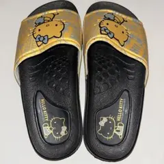 【未使用】ハローキティ サンダル Mサイズ ゴールド