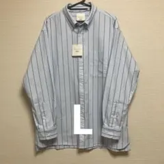 ユニクロ　JWANDERSON オックスフォードシャツ　ストライプ　Lサイズ
