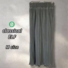 ＄18 classicalELF メロープリーツタイトロングスカート M