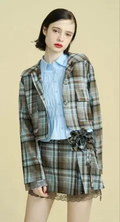 leinwande チェックシャツ tie check shirt - メルカリ