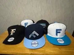 新品未使用日本ハムファイターズキャップ 50周年エスコン4種5点　FREE 新品未使用日本ハムファイターズキャップ 50周年エスコン4種5点