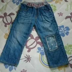 140cm デニムパンツ　7分丈　ライトオン