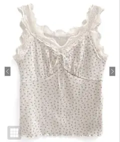 レース花柄リブキャミソール［ze888］