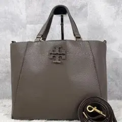 A4可 美品 トリーバーチ レザー 2way ショルダー マックグロー ベージュ