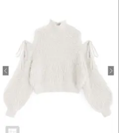 2Wayフェザーシャギーニットトップス［Kz312］