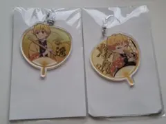 鬼滅の刃　うちわ型チャーム　我妻善逸