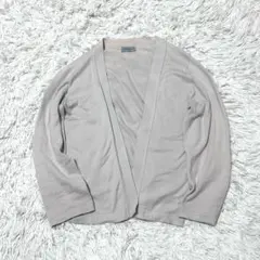 ジョンスメドレー ボタンレスカーディガン シーアイランドコットン M グレー