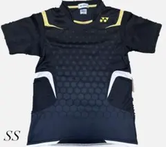 YONEX バドミントンシャツ SS ブラック/イエロー