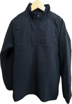 OUTDOOR PRODUCTS 黒 フリースハーフジップ Lサイズ レディース