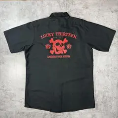 t*u様 USA古着　レッドキャップ　ラッキーサーティーン　ワークシャツ　バイカのサムネイル