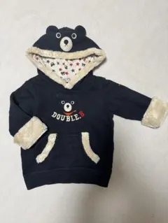 DOUBLE.B クマフードトレーナー 100