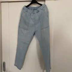 ライトブルー スリムフィットデニムパンツ　ジーンズ