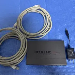 NETGEAR GS108E 汎用ACアダプター、lanケーブル 2本付