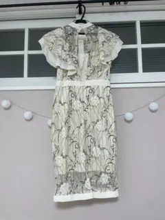 【花柄 】フリルワンピース キャバドレス 韓国ワンピ フェミニン