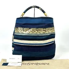 【美品】イヴサンローラン　ローディ　ショルダーバッグ　肩掛け　パイソン　レザー