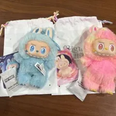 2点セット　LABUBU エナジー ラブブ　Hope 水色Luck ピンク