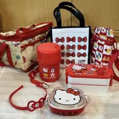 ハローキティ　レトロ　お弁当箱　保冷バック　まとめ売り　7点セット