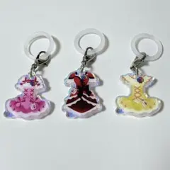 フレッシュプリキュア コスチュームめじるしアクリルチャーム 3点セット