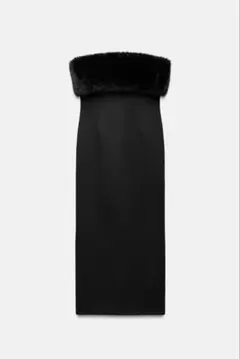 ZARA フェイクファー ベア　ワンピース　ドレスのサムネイル