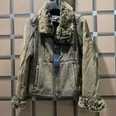 タグ付アルマーニジーンズ　ARMANI JEANS ブルゾン　ファー　ジャケット