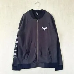 【美品】バットウーマン/ジップアップブルゾンジャケット/チャコールグレー/裏ボア