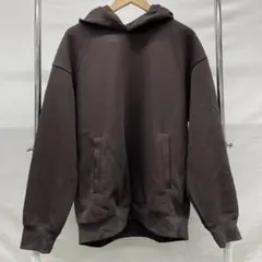 UNIQLO ダークブラウン フード付きパーカー Lサイズ