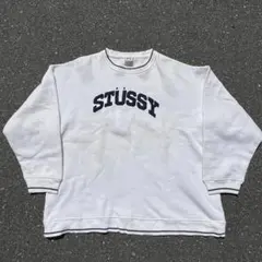 90s old stussy 紺タグ　短丈スウェット 90s old stussy 紺タグ 短丈スウェット - メルカリ
