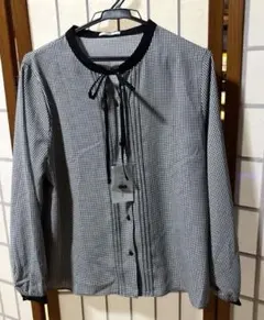 GLACIER. グラシア　黒 長袖ブラウス Lサイズ