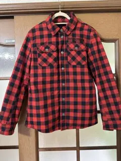 HYSTERIC GLAMOUR ロゴワッペン チェック柄 裏地ボア ジャケット 