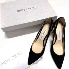 ジミーチュウ JIMMY CHOO レース ハイヒール 24