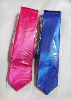 ③ACDCRAG 無印 ネクタイ 2個セット まとめ売り ブルー 新品未使用