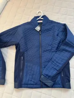 ネイビー キルティングジャケット レディース