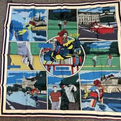 新品エルメス　ダブルフェイス　Wow カレ　スカーフ　ヴィンテージ