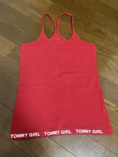 tommy girl キャミソール レッド ロゴ S 海外ガール y2kのサムネイル